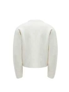 UE CulturE Snowy Wonderland, Niche, Sparkling, Diamond Studded Sweater, Cardigan, Loose New Year Atmosphere Jacket Ins - 白色 - 查看 4