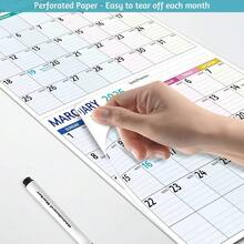 CZ 2026 Wall Calendar 3 Month Calendar 2026 Vertical Jan 2026 Dec 2026 3 Month Wall Calendar 2026 11 X 26 In Open 2026 Calendar Monthly With Large Print Holidays Thick Paper Priorities Notes 5837 - 3個月掛曆 - 查看 5
