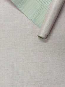 Adhesive Wallpaper Decoration 3D Textured Linen 5m X 45cm - Baby Pink - View 3