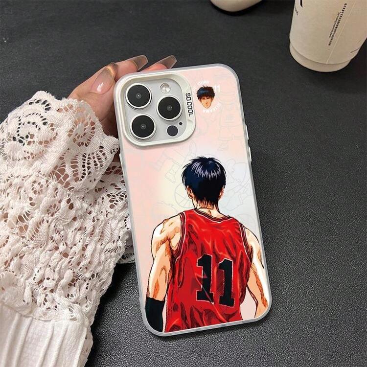 Funda Mini Esmerilada de Arce Rukawa para 17 Air 16 E 15 14 Plus 13 12 Mini 11 Pro Max, Cubierta de Silicona a Prueba de Golpes con Hoja de Acrílico - 48-blanco - Añade 6