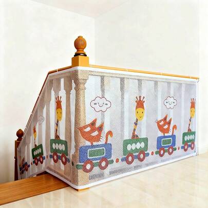 Colorful Printed Child Net, Stair Handrail Protective Net, Balcony Protective Net, Home Stair Protective Net