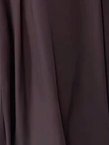 EARO Women High Waist Elegant A-Line Skirt, Fashionable, Slimming, Versatile, Suitable For Office, Home, Daily Wear, Evening Date, Autumn/Winter - Brown - View 8