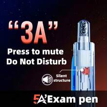 4pcs 0.5mm Black Quiet Ballpoint Pens, Suitable For Exams, Office, And Library Use - 4pcs - View 7