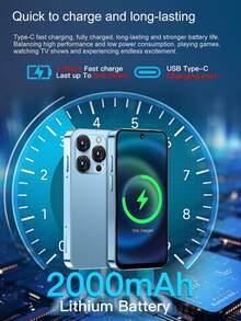 SERVO Mini Android 12.0 Smartphone 4G LTE Dual SIM Cards Android 12.0 3.88-Inch High-Definition Display RAM 3GB+ROM 32GB Portable Smartphone - Black - View 7