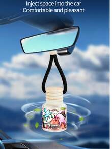 1pc Car Air Freshener Hanging Diffuser, Christmas, Anniversary, Odor Eliminator, Air Freshener, Essential Oil Diffuser, Car Accessories, Suitable For Car And Home - Multicolor - View 10