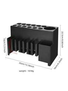 Professional Wall-Mounted Electric Hair Clipper Holder, Salon Beauty Storage Rack, Hair Styling Tool Organizer - Black - View 12