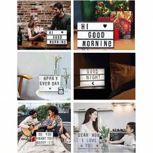 Letrero Luminoso Cine Caja de Luz A5 con 192 Letras Nmeros Smbolos Emoticonos Decorativas Cinema Box Decoracin para Habitacin Tienda Cumpleaos Navidad Bodas Oficina Eventos - blanco - Ver 4