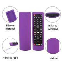 1pc Remote Control Protective Case, Compatible With AKB76037605/AKB75095308/AKB7575304, Protects Original Remote, With Lanyard - Multicolor - View 5