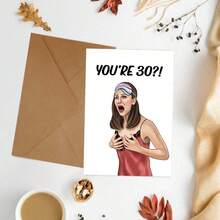 1pc Funny Birthday Card - Joke Card - For Him - Love Card - Praise Card - Perfect Gift For Him - 5*7in - With Envelope - Multicolor - View 6