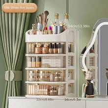 3-5 Layer Stackable Cosmetic Storage Box - Odorless Multi-Compartment Organizer For Lipsticks, Brushes & Skincare Products - 4csnct - View 4