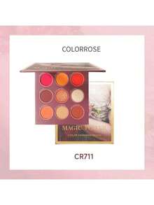 COLORROSE CR711 Eyeshadow Palette, Paper Palette, Matte, Pearl, Glitter Textures, Smooth And Refined, 9 Eyeshadow Colors, Vibrant And High-Pigmented, Versatile For Daily Makeup, Parties, Women And Girls, Great Gift - 711 - View 3