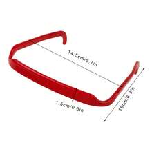 1/3pcs Women Square Glasses Headband Coloful Invisible Fixed Hair Clips Wave Curly Hair Ties Temples Headband Accessories - Broen - Xem 7