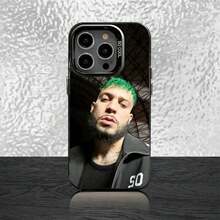 Funda para teléfono Jc Reyes Tour 2025 para 17,16,15,14,13,12,11,Pro,Max,Plus, cubierta mate negra a prueba de golpes - Z1 - Ver 7