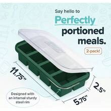 1 Cup Silicone Freezer Tray With Lids Perfect For Storing Broth Leftovers Rice Sauce And More Silicone Soup Freezer Molds For Meal Prepping Kale 2Pack - Khác - Xem 4