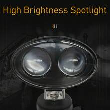 Luz de LED para montacargas, 20 W, luz de gálibo de marcha atrás, zona de señalización de almacén, foco de advertencia azul - Negro - Ver 7