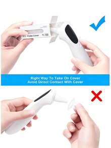 20/40/60个耳温计探头套，一次性耳温计套，高品质专业级温度计头，通用耳温计套，一次性耳温计替换帽，耳温计套，温度计镜头滤镜，耳温计，耳温计，一次性耳温计。