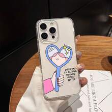 Con frases de confianza y motivación - regalos lindos para mujeres y niñas, accesorios de ascensor, fundas de teléfono elegantes y estilosas, diseño transparente de alta calidad, resistencia a golpes y caídas, carcasa duradera, resistencia a arañazos, accesorios de energía, vibración positiva, diseño creativo simple y personalizado, adecuado para todas las series de , compatible con  17/17 Pro/17 Pro Max/17 Air/ 16/16 Pro/16 Pro Max/16 Plus/ 15/15 Pro Max/15 Pro/15 Plus/ 14/14 Pro/14 Plus/14 Pro Max/ 13/13 Pro/13 Pro Max/12/12 Pro/12 Pro Max/11/11 Pro/11 Pro Max/XR/X/XS/XS Max - Transparente 926 - Ver 1