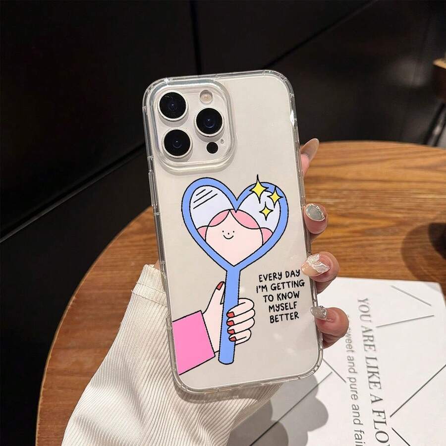 Con frases de confianza y motivación - regalos lindos para mujeres y niñas, accesorios de ascensor, fundas de teléfono elegantes y estilosas, diseño transparente de alta calidad, resistencia a golpes y caídas, carcasa duradera, resistencia a arañazos, accesorios de energía, vibración positiva, diseño creativo simple y personalizado, adecuado para todas las series de , compatible con 17/17 Pro/17 Pro Max/17 Air/ 16/16 Pro/16 Pro Max/16 Plus/ 15/15 Pro Max/15 Pro/15 Plus/ 14/14 Pro/14 Plus/14 Pro Max/ 13/13 Pro/13 Pro Max/12/12 Pro/12 Pro Max/11/11 Pro/11 Pro Max/XR/X/XS/XS Max - Transparente 926 - Ver 1