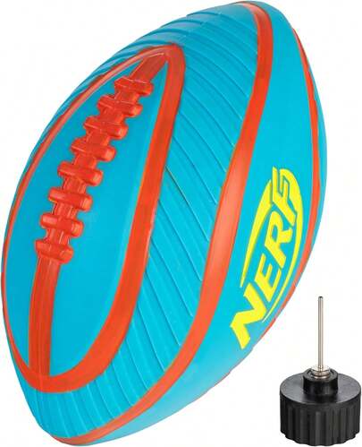 Nerf Piscina + fútbol acuático de Playa, fútbol acuático para Juegos acuáticos, Juguete de Piscina Perfecto para niños, fútbol Impermeable de Agarre Extra con Bomba de inflado