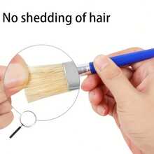 8pcs Set Large Washable Paint Brush, Easy To Clean, Handle Round And Flat Paint Brush, Acrylic Paint No Shedding Bristles, Washable Paint