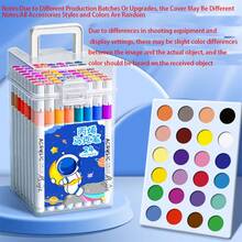 24/36 piezas Marcadores de colores, Dibujo infantil, Bolígrafos para escribir, garabatear, Resaltadores, Bolígrafos de arte, Bolígrafos de acuarela, Juego de pinceles de grafiti, que proporcionan ricas capacidades creativas de dibujo y escritura para niños, Juego de marcadores acrílicos coloridos, lavables, opacos, apilables, resistentes al agua, de secado rápido, Bolígrafos de acuarela pintados a mano, Bolígrafos para dibujar, Escritura infantil, Colorear, Bolígrafos de grafiti