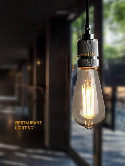 LIGHT HOUSE 1/2/3/4/6/8 PIEZAS (ST64) Bombilla de filamento LED, 4W/8W, Base E27, No regulable, Estilo vintage, 2700K Blanco cálido, 220V, Vidrio transparente, Adecuado para iluminación del hogar, decoración, bar y restaurante, Forma de pera, 2.5" X 5.62" Bombilla de luz LED