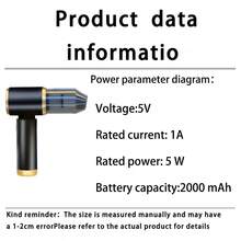 High Power Mini Portable Vacuum Cleaner, 1 Set, Cordless For Car And Home - Blow/Suction Dual Use With Super Strength, Mini Car Vacuum Cleaner, Powerful Suction Vacuum Cleaner, Portable Vacuum Cleaner, Mini Suction Blower, High Suction Cordless Vacuum Cleaner