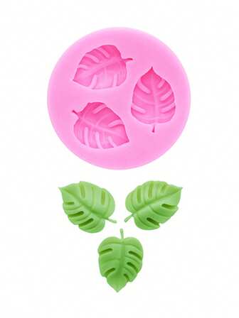 1 st flytande silikonform, mini lövformad silikonform, bladharts smyckedekoration epoxihartsform för att tillverka håraccessoarer, hårsmycken, ihåliga träskor, väskdekorationer