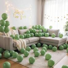 63pcs/123pcs (1 Set) Retro Green Party Decorative Balloons, Wreath Arch Balloon Set, DIY Balloon Tree, Balloon Arch, Birthday, Wedding, Valentine's Day, Party Decorations, Holiday, Wedding Balloon Bouquet, Balloon Set - Multicolor - View 5