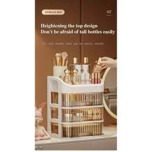 3-5 Layer Stackable Cosmetic Storage Box - Odorless Multi-Compartment Organizer For Lipsticks, Brushes & Skincare Products - 4csnct - View 10