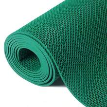 1pc Hollow Design, Outdoor Commercial Bathroom Anti-Slip Mat, Thickened Entrance Kitchen Floor Mat, Bathroom Shower Room Toilet Non-Slip Pad - Green - View 7