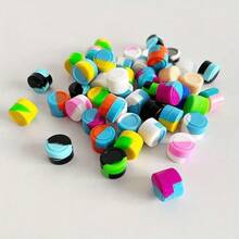 5/10/15/20 piezas Recipientes de silicona reutilizables de 0.07oz, Frascos de almacenamiento y viaje mini y lindos, Botellas cosméticas portátiles y convenientes, Adecuados para varios propósitos