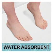 Memory Foam Bath Mat 47x17, Extra Soft And Absorbent Bathroom Mats, Non Slip Washable Carpet For Floor, Shower And Tub, White - 多色58 - 查看 4