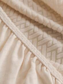 1件装提花沙发套，现代提花座垫套，适用于客厅，四季皆宜 - 米色 - 查看 8