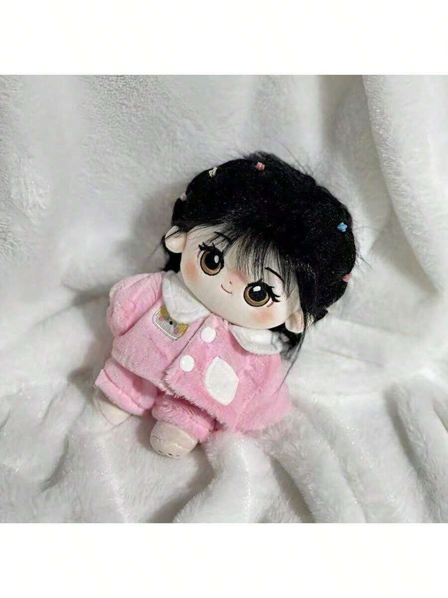 [Chỉ bao gồm quần áo] Bộ quần áo búp bê người nổi tiếng dễ thương 20cm, bộ đồ ngủ mùa thu/đông mềm mại dành cho cả nam và nữ. - Nhiều màu - Xem 1