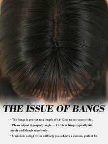 7JHH WIGS Elegant 22 Inch Long Straight Dark Brown Black Wigs For Women, Fluffy Synthetic Wig With Bangs, Natural Looking Very Soft Full Machine Synthetic Heat Resistant Fiber Hair Wig For Girls Daily Wear Music Festival Party , Cosplay Anime Or Costume Use, Straight Wigs Accessories - Black Brown - View 7