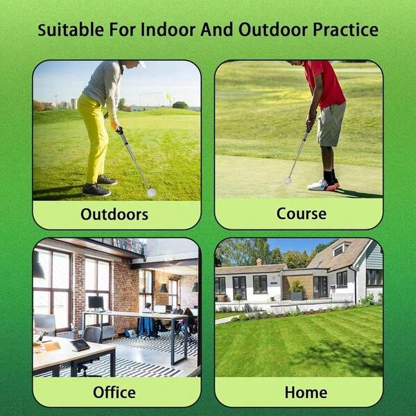 Retractable Swing Training Aid, Grip Trainer &Amp; Golf Swing Trainer For Warm-Up, Right-Handed Club For Indoor Pract...