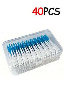 200支薄荷味牙线、牙间刷、迷你牙间刷、牙签刷、软橡胶牙间刷、口腔清洁刷 - 彩色 - 查看 12