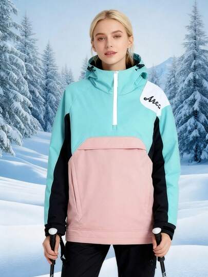 1 Piece Activewear For Snowboarding And Skiing Sport, Waterproof And Windproof Sweatshirt Both For Women Outdoor Equipments(Excluding Accessories) Ski Outfits