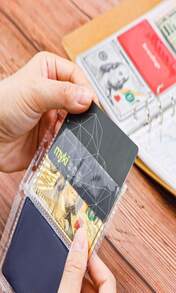 NatSumeBasics 20 A4 Binder 2 Pocket, 6" X 8" Sheet Protectors Clear Binder Sleeves For A4 Binder Notebook Folder Organizer (2 Pockets) - ColorI - View 5