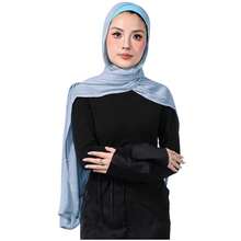 Modal Cotton Hijab Scarf For Women With Undercap Set,PaleBlue - PaleBlue - View 1