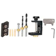 Herramienta 3 en 1 para trabajar la madera: plantilla para espigar, guía de perforación, localizador y perforador. - Multicolor - Ver 8