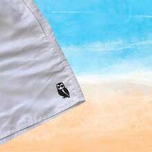 Set Of 2 Men's Tactel Shorts With Pockets - Beachwear, Gym, Pool - Black and White - View 5