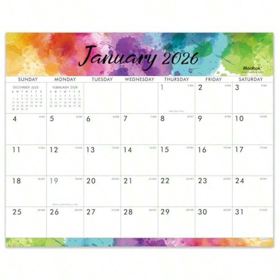 Calendar Fridge 2026 Magnetic Calendar - 12 Month Fridge Calendar From Jan To Dec 2026, 8x10 Tear-Off Pad With US Holidays Tear-off Magnetic Calendar