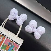 Cute Bow Car Decor Ornament, Creative Strong Adhesive Hook For Car Interior, Women's Car Accessories, Gift For Friends - Multicolor - View 3