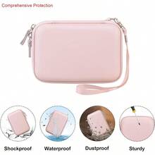 TFKI Carrying Case For Make It Real Snap N' Glam Hair Styling Set Girls Hair Styling Tool Storage Bag Butterfly Gem Travel Organizer Holder Pocket Fits Reusable Bead Clips Gems Accents Pink+ - HồngHồng - Xem 3