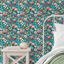 1 Roll Vintage Floral Peel And Stick Wallpaper, Waterproof, Removable, Easy To Install, Durable, Seamless Jointing, Suitable For Home Decor, Bedroom, Living Room, Kitchen Wall DIY, Furniture Renewal, Holiday Gift, 17.32 X 118.11/196.85/393.7 Inches