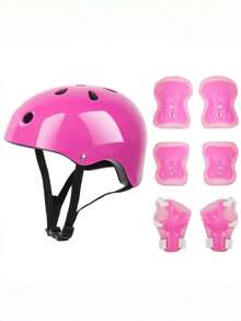 儿童多功能运动防护装备套装：适合年轻骑行者、滑板爱好者、攀岩者和户外探险者的必备安全装备