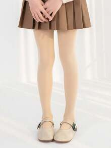 1 件装儿童高弹力天鹅绒四季紧身裤舞蹈长筒袜