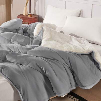 1 chiếc chăn bông siêu mềm, chăn lông vũ mùa đông thân thiện với da, nhẹ và thoáng khí, mang lại giấc ngủ thoải mái, bền, không bị xù lông, kỹ thuật chần bông tạo độ mềm mại, trang trí phòng ngủ đa năng, phù hợp với mọi kích cỡ giường, không bao gồm gối và vỏ gối, trang trí nhà cửa, vật dụng cần thiết cho mùa đông, bộ đồ giường, trang trí mùa thu và mùa đông.